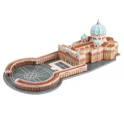 China 3D Building World Famous Mini Architecture 3D DIY Building Shapes Paper Model Puzzle Jigsaw Model For Education for sale