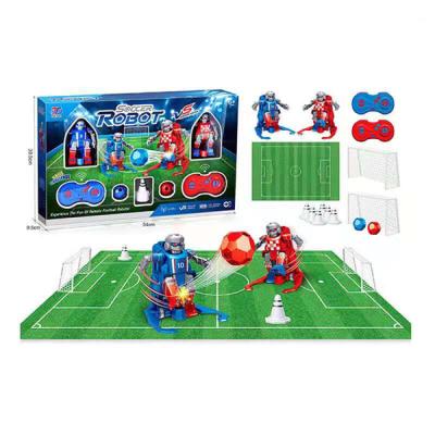 China RC Model 2.4G Remote Control Soccer Robot Sets Battle Game 2 PCs Blue Red Rc Robots With Soccer for sale