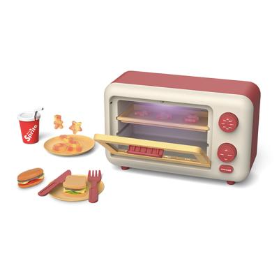 China Plastic Battery Operated Play Sets Toys Multifunctional Oven Kitchen Set Toy For Children Pretend Play for sale