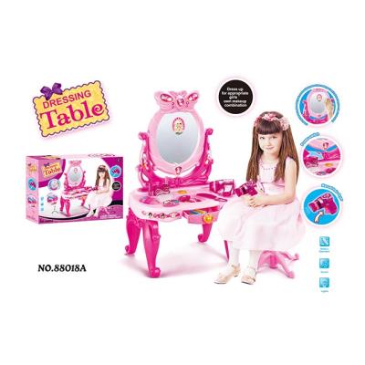 China Resounding Kids Pretend Makeup Toys Set Dresser Vanity Table Combine Luxury Kids Makeup Set For Kids for sale