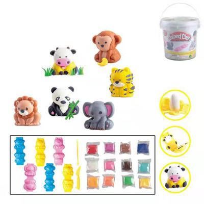 China Flour craft color clay animal toy (C404018-156) colorful set set educational diy children's play dough DIY toy for fun for sale