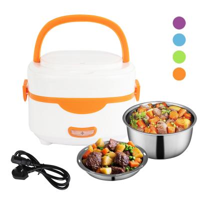 China Sustainable high quality portable heated tiffin food warmer electric lunch box for sale