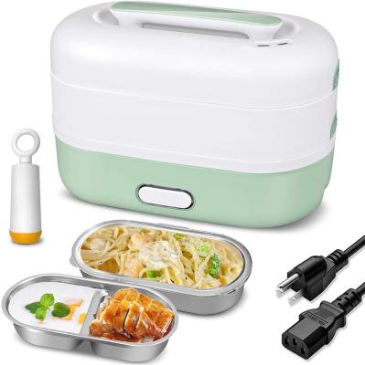 China Hotsale Tiffin Sustainable Portable 350w Rice Food Heater Electric and Steam Heated Bowl for Kitchen Desktop Cooking for sale