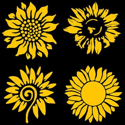 China Car Window Bumper Sticker Sunflower Vinyl Sticker - Exterior Waterproof Car Window Bumper Laptop Vinyl Decals for sale