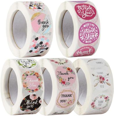 China Waterproof Thank You Stickers Labels For Supporting My Small Business Adhesive Printing Sealing Sticker Custom Printing Label Rolls for sale