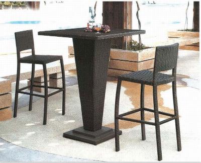 China Patio\garden\outdoor bar stools\hotel\restaurant outdoor furniture and table set rattan cheap used bar stools for sale