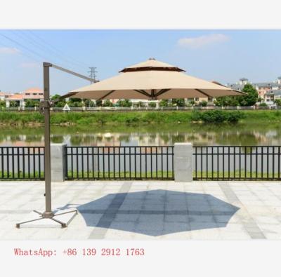 China Outdoor Weather Furniture Hotel Application Patio Umbrella Round Outdoor Garden Umbrella for sale