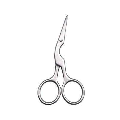 China Right-Handed Scissors Professional Stainless Steel Grooming Scissors for Personal Care Facial Hair Removal Eyebrow Trimming for sale