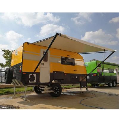 China LED Light Trailer Caravan Tents DIY Camper RV Roll Out Tent 600 x 250cm for sale