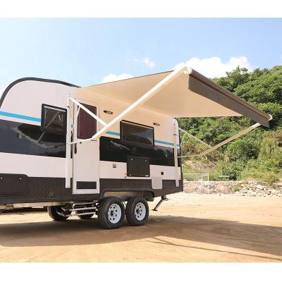 China Caravan Motorized Power RV Camper Caravan Trailer Tent With Spare Camper Fabric for sale