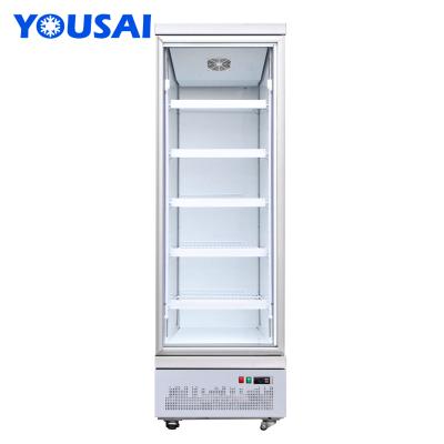 China Single-Temperature Supermarket Beverage Refrigerator Display Cooler Pepsi-Cola Fridge Freezer Vertical Glass Door for sale