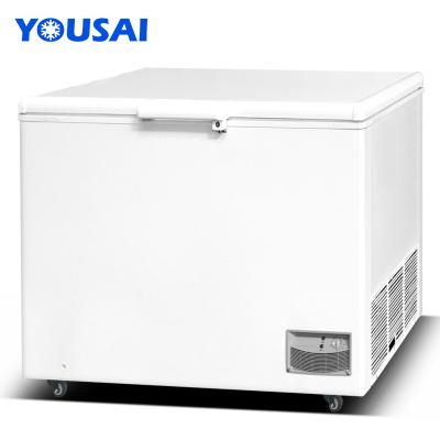 China Commercial Single Door Hotel Chest Freezers Small Horizontal Top Open Door Freezer Chest Freezer for sale