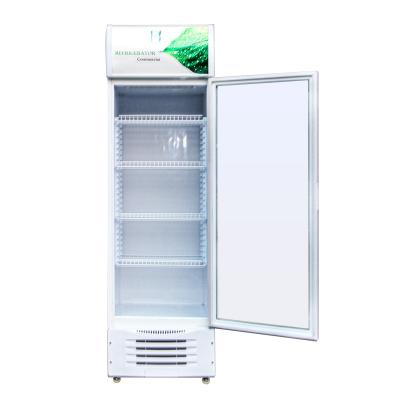 China Single-temperature Store Beverage Showcase Freezer and Refrigerator Supermarket Vertical Glass Door Deep Vertical Hot Selling for sale