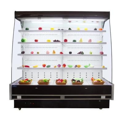 China Single-temperature Commercial Supermarket Display Case Freezer Vertical Beverage Fridge for sale