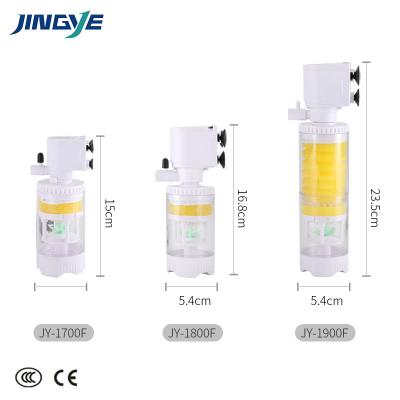 China Internal Sponge Plastic Filter Multifunctional Aquarium Jingye Water Pump Oxygen Pump For Fish Tank Aquarium Accessories for sale