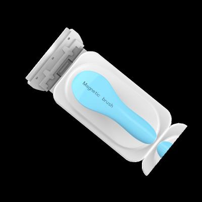 China Aquarium Clean Acrylic Aquarium Magnetic Dual Sided Brush With Scraper Algae Razor Aquarium Cleaning Brush Glass Brush for sale