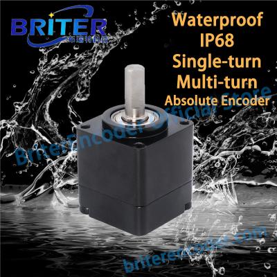 China BriterEncoder SSI BOX RS485 Modbus Single Turn High Precision Angle Speed ​​Measurement Absolute Speed ​​and Angle Sensor Encoder IP68 Waterproof for sale