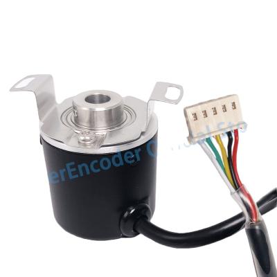 China Resolution 1024/4096 absolute ppr rotary encoder multi-turns angle measurement power off memory 1024/4096ppr 8mm cavity rotary shaft encoder for sale