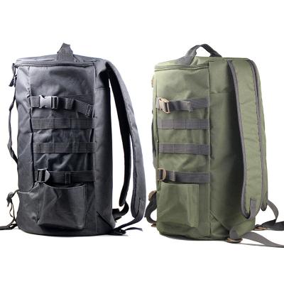 China Outdoor Multifunctional Fishing Bag Ready To Boat Army Green Tactical Bag Fishing Bag With Pole Pocket For Rod Lure Reel Fishing Backpack for sale