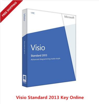 中国 オンラインで FPP Visio マイクロソフト・オフィス プロダクト キー コード 2013 の標準のキー 販売のため