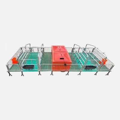 China Durable Pigs Farm Equipment Hog Galvanized Delivery Bed Farrowing Crate for sale