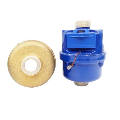 China Household Rotary Piston Brass Volumetric Water Meter for sale