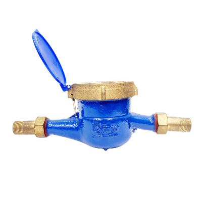 China Household Jet Rotary Vane Wheel Wet Multi Dial Cold Water Meter With High Quality for sale