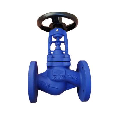 China General Factory Direct Flanged Water Bellows Globe Valve Sealed Cast Steel Globe Valve for sale