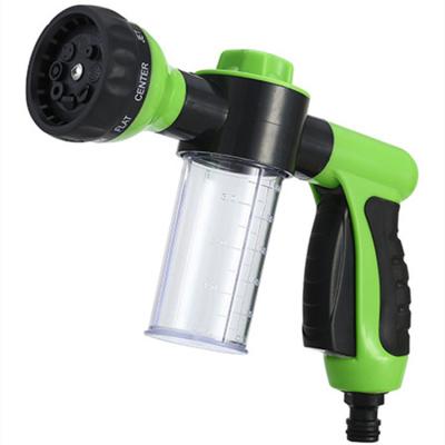 China Variable Flow Control High Quality Eight Function Adjustable Water Wash Gun Foam Garden Foam Gun for sale