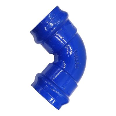 China Pipe Lines Connect Malleable Iron Double Socket Bend Pipe Fitting For PVC for sale