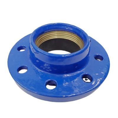 China High qualityDuctile iron malleable cast iron quick flange adapter for pe pipe fitting with brass for sale