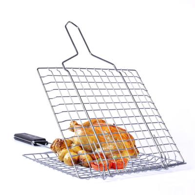 China Dustproof Stainless Steel Barbecue Net Grilled Fish Cut Out High Temperature Resistance for sale