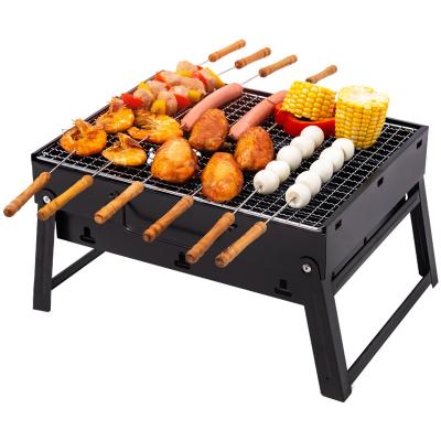 China Height Adjustable Low Price Iron Chacrol Foldable Steel Barbecue Grill for sale