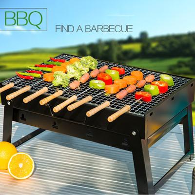 China Outdoor Camping BBQ Grill Raclette Smoker Portable Maker Size Cast Iron Adjustable Foldable Charcoal BBQ Grill for sale