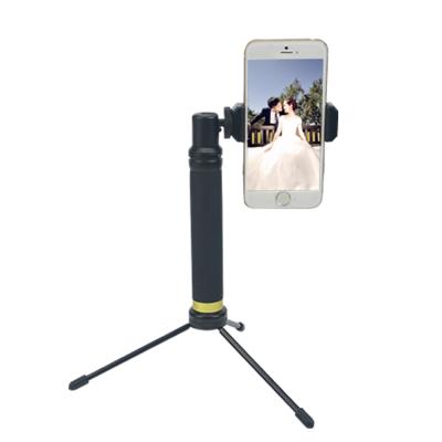 China 2020 Lightweight Logo Aluminum Alloy 5 Sections Phone Holder Tripod Selfie Stick Custom 1m Portable for sale