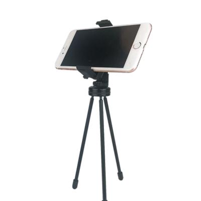 China Easy To Carry Zhongshan Phone Accessories Mobile Phone Holder Aluminum Alloy Portable Tripod Lightweight Tripod for sale