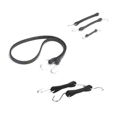 China Protect Sanyuan Epdm Rubber Adjustable Flat Tie Down Tarp Strap With Hooks for sale