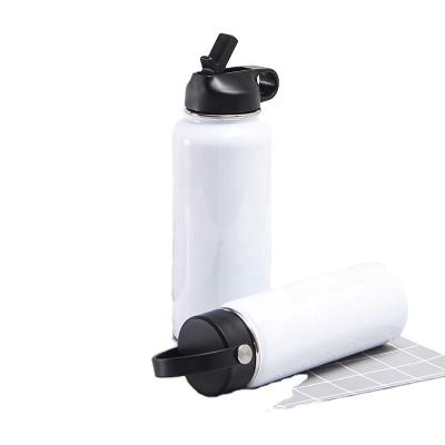 China CLASSIC Sublimation White Empty 18 oz 24oz 32 oz Double Wall Stainless Steel Vacuum Sports Water Bottle With Option Lidsoutdoor Sport for sale