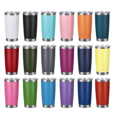 China Viable Wholesale Empty 20oz Sublimation Stainless Steel Tumblers With Straw Custom Double Wall Insulated Glitter Tumbler Bulk for sale