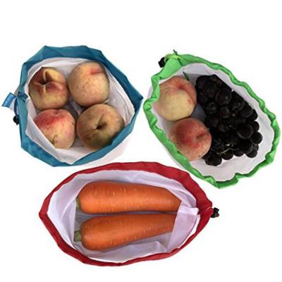 China Useful RPET Eco-Friendly Reusable Laundry Mesh Washable Commodity Bag For Shop Food Fruit Vegetable for sale