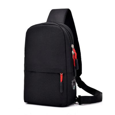 China 2019 New Design Black Single Sling Bag Waterproof Laptop Sling Bag Men Cross - Body Bag With Cell Phone Holder for sale