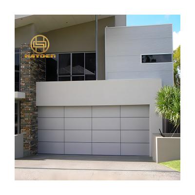 China Frameless Windproof Atomic Roll Up Garage Door 16x7 Customized Durable Commercial Residential Aluminum Glass Garage Door for sale