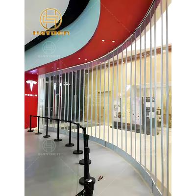 China Perspective Anti-theft Polycarbonate PVC PVC Commercial Aluminum Folding Door for sale