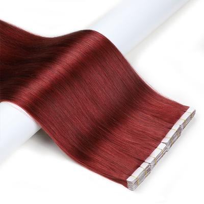 China 20 Inch Straight Brazilian Virgin Remy Human Hair Double Virgin Remy Human Hair Invisible Tape Ins Gray Straight Invisible Manufacturers for sale