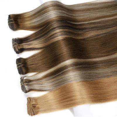 China Straight Natural Seamless Clip In Hair Extension Straight 22 Inch 613 Brazilian 100% Human Remy Hair Color Custom Clip In Hair Extensions for sale