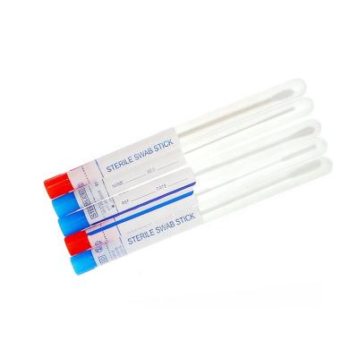 China Used to collect individually wrapped sterile specimens swab stick transport tube sampling swab for sale