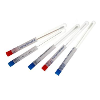 China Collect saliva or secretions sample clinic laboratory hospital use disposable transport swab with tube and applicator for sale