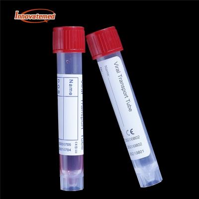 China 10ml VTM Medium Test Kit PP Sampling Tube 3ml Specimen Tubes Disposable Medical Transport PCR Collection Tubes for sale