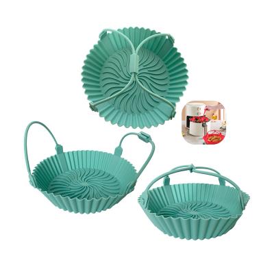 China Wholesale Viable Square Silicone Liner Air Fryer Gloves Food Grade Air Fryer Silicone Easy Cleaning Basket for sale