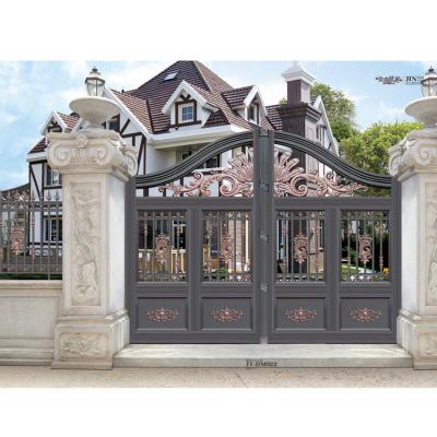 China Latest Modern Aluminum Indian House Driveway Entrance Barrier Grill Gate Designs Easily Assembled Main Pictures for sale